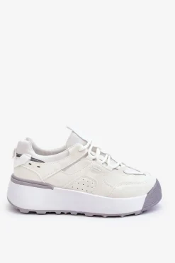 Boto Damskie Buty Sportowe Na Platformie Białe Dakari