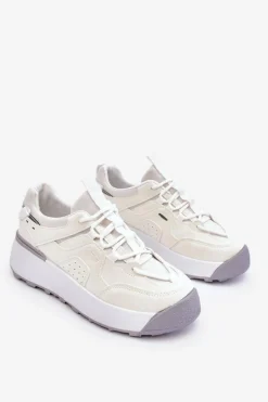 Boto Damskie Buty Sportowe Na Platformie Białe Dakari