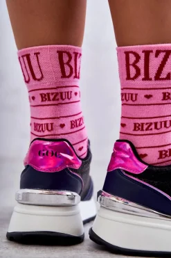 Clearance Damskie Buty Sportowe Na Koturnie KK2N4081 Czarno-Granatowe Damskie Sneakersy Damskie