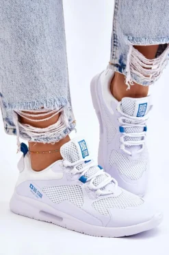 Buty Sportowe Na Platformie|Sneakersy Damskie>Big Star Shoes Damskie Buty Sportowe Sneakersy Big Star LL274373 Białe Biały