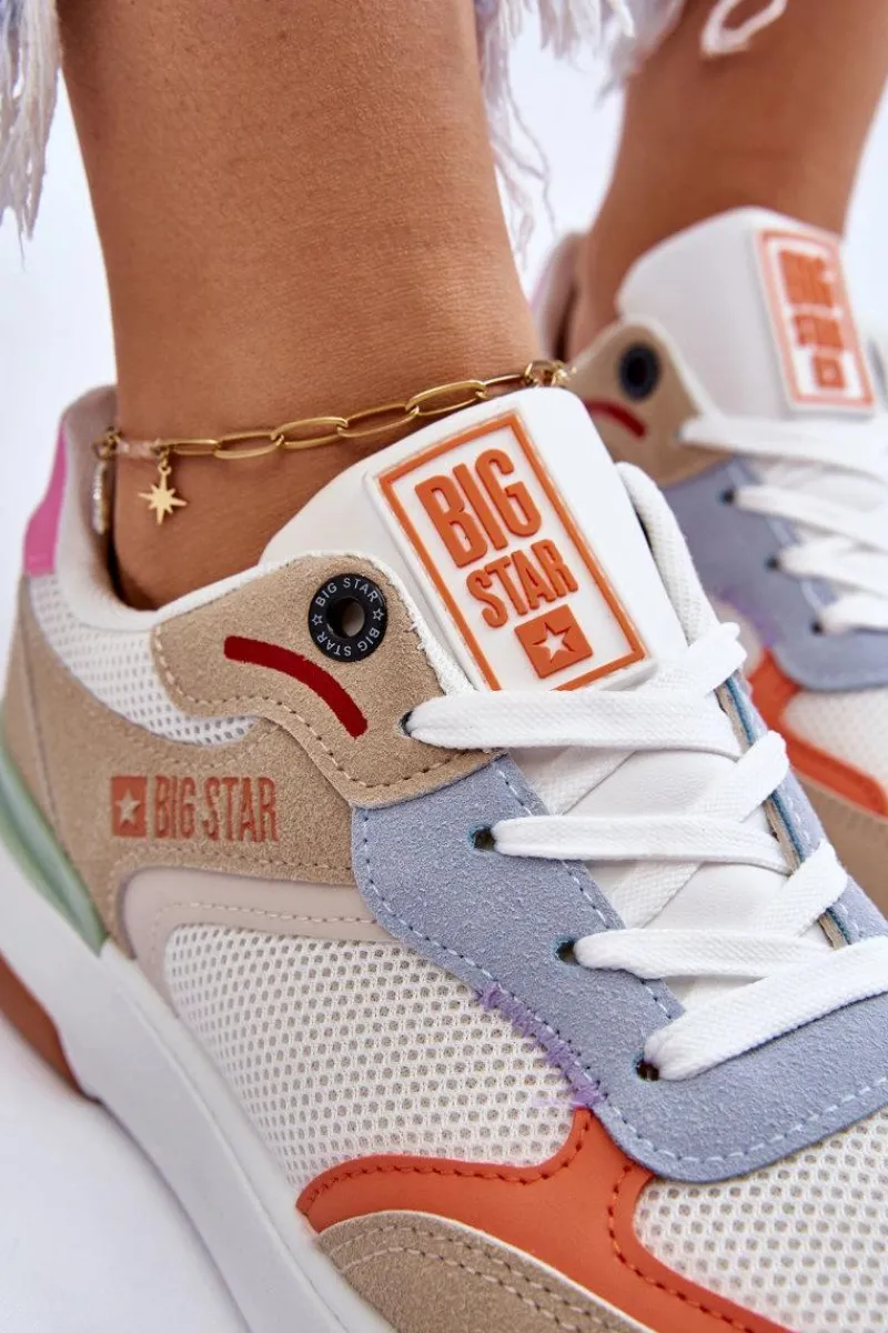 Outlet Big Star Shoes Damskie Buty Sportowe Sneakersy Big Star LL274437 Multikolor