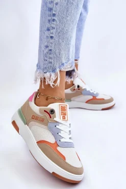 Outlet Big Star Shoes Damskie Buty Sportowe Sneakersy Big Star LL274437 Multikolor