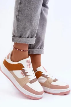 Buty Sportowe Big Star|Sneakersy Damskie></noscript>Big Star Shoes Damskie Buty Sportowe Sneakersy Big Star MM274355 Brązowo-Różowe