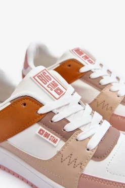 Buty Sportowe Big Star|Sneakersy Damskie></noscript>Big Star Shoes Damskie Buty Sportowe Sneakersy Big Star MM274355 Brązowo-Różowe