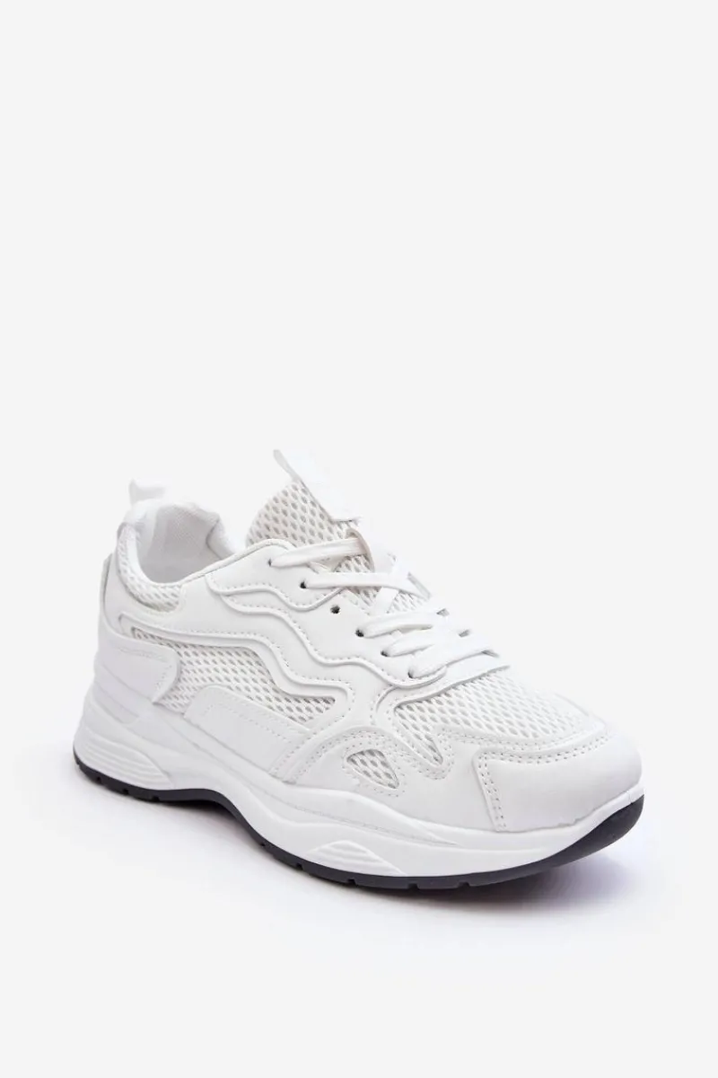 Online Boto Damskie Buty Sportowe Sneakersy Na Platformie Białe Lomare