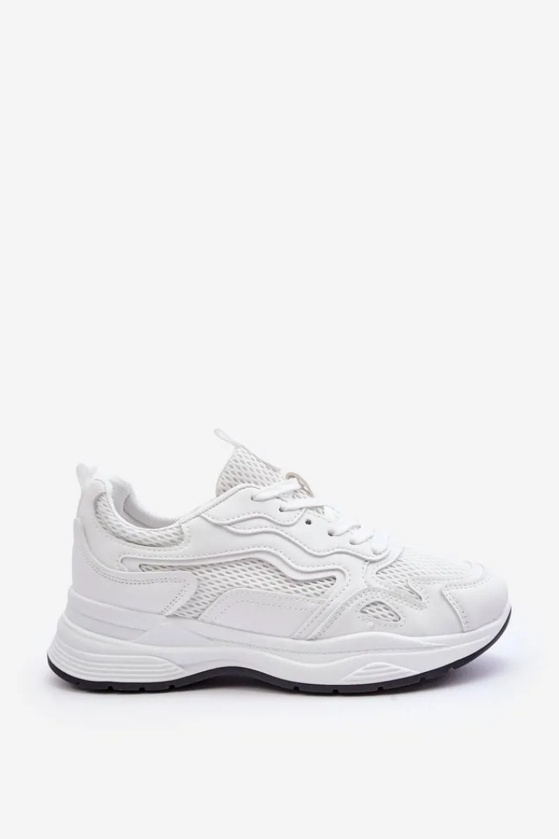 Online Boto Damskie Buty Sportowe Sneakersy Na Platformie Białe Lomare