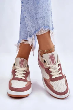 Buty Sportowe Big Star|Sneakersy Damskie></noscript>Big Star Shoes Damskie Buty Sportowe Sneakersy Big Star LL274438 Różowo-Białe