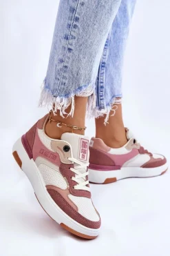 Buty Sportowe Big Star|Sneakersy Damskie></noscript>Big Star Shoes Damskie Buty Sportowe Sneakersy Big Star LL274438 Różowo-Białe