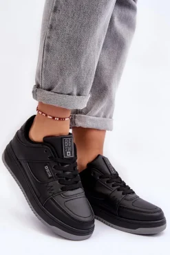 Outlet Damskie Buty Sportowe Sneakersy Big Star MM274353 Czane Damskie Buty Sportowe Big Star|Sneakersy Damskie