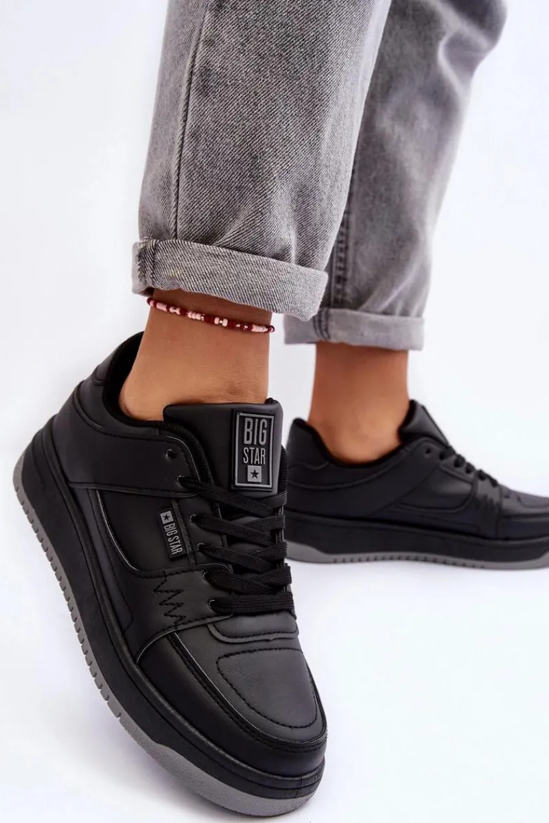 Outlet Damskie Buty Sportowe Sneakersy Big Star MM274353 Czane Damskie Buty Sportowe Big Star|Sneakersy Damskie