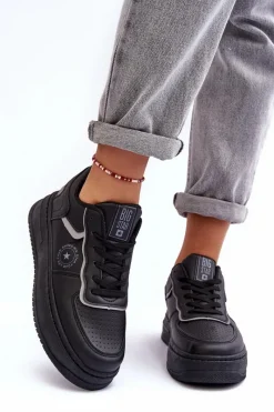 Buty Sportowe Big Star|Sneakersy Damskie></noscript>Big Star Shoes Damskie Buty Sportowe Sneakersy Big Star MM274232 Czarne Czarny