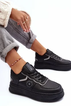 Buty Sportowe Big Star|Sneakersy Damskie></noscript>Big Star Shoes Damskie Buty Sportowe Sneakersy Big Star MM274232 Czarne Czarny