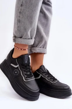 Buty Sportowe Big Star|Sneakersy Damskie></noscript>Big Star Shoes Damskie Buty Sportowe Sneakersy Big Star MM274232 Czarne Czarny