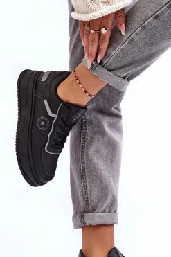 Buty Sportowe Big Star|Sneakersy Damskie></noscript>Big Star Shoes Damskie Buty Sportowe Sneakersy Big Star MM274232 Czarne Czarny