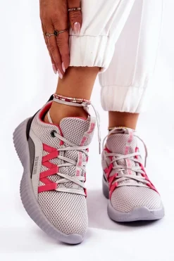 Buty Sportowe Na Platformie|Buty Sportowe Big Star>Big Star Shoes Damskie Buty Sportowe Sneakersy Big Star KK274060 Szare