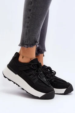 Online Damskie Buty Sportowe Sneakersy Czarne Phyrena Damskie Sneakersy Damskie