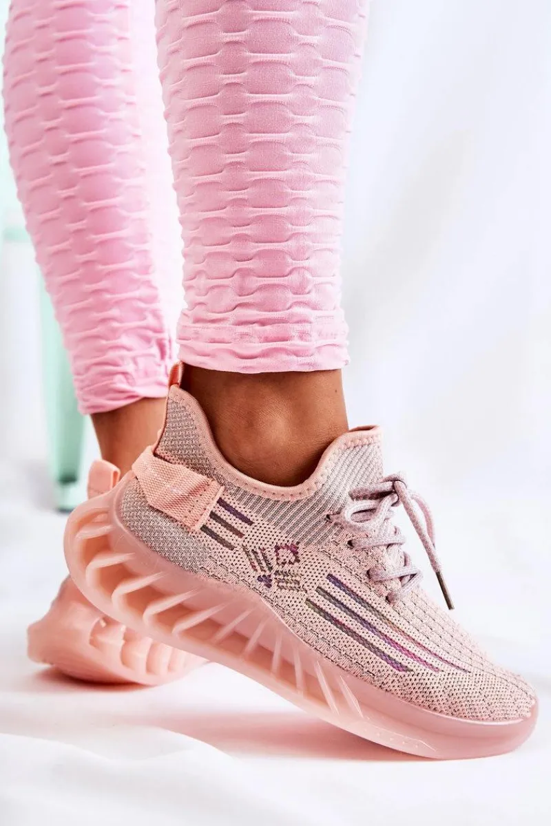 Sneakersy Damskie>Boto Damskie Buty Sportowe Wsuwane Różowe Hermiona