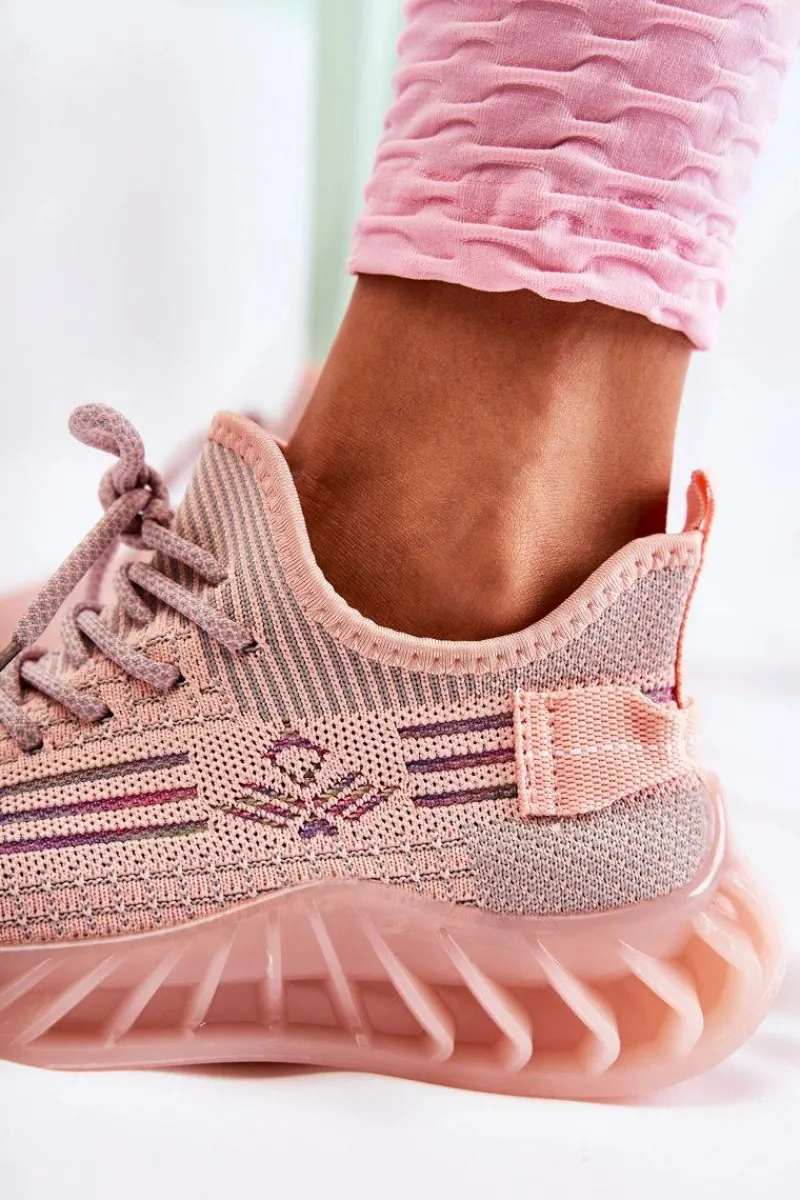 Sneakersy Damskie>Boto Damskie Buty Sportowe Wsuwane Różowe Hermiona