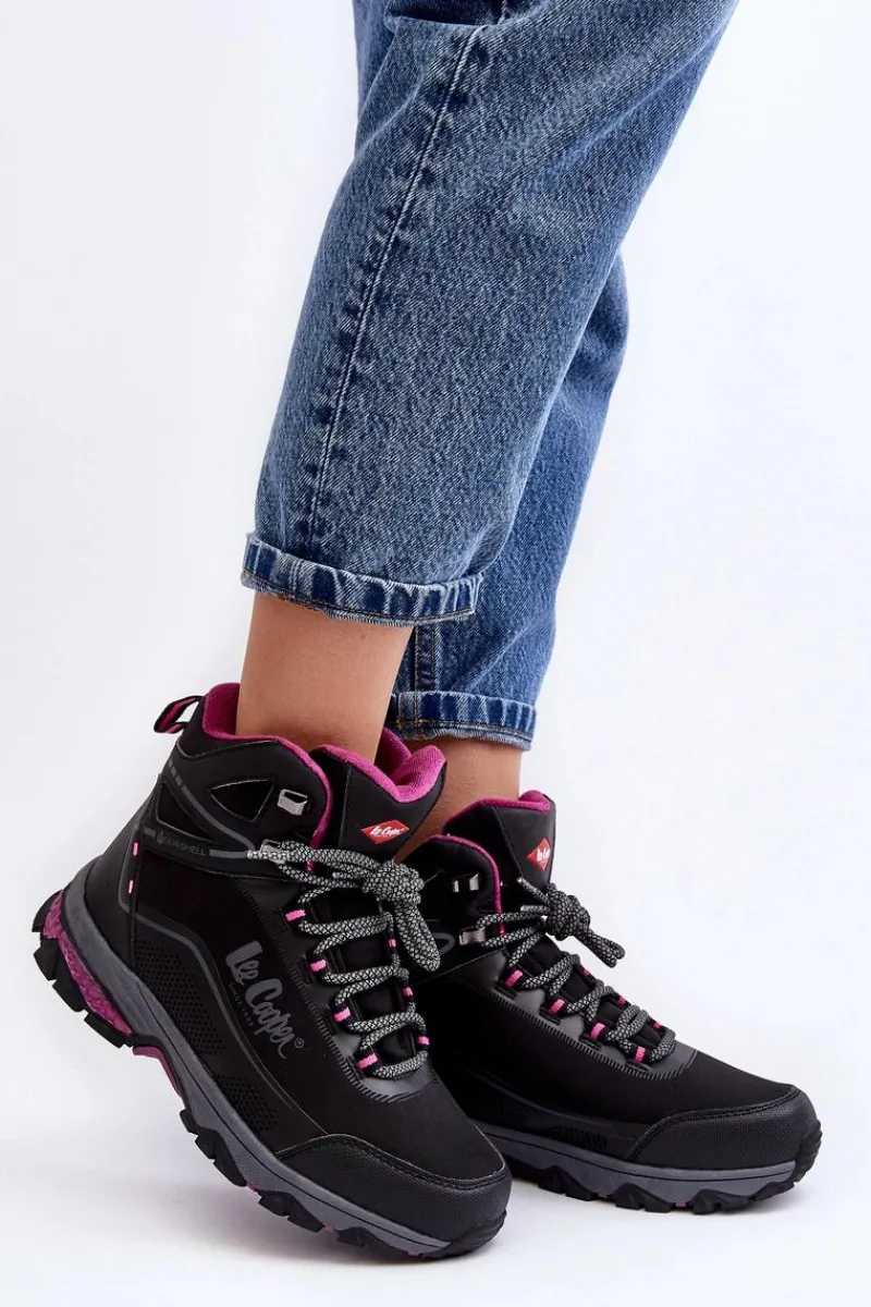 Outlet Lee Cooper Damskie Buty Trekkingowe Trapery LCJ-23-01-2020L Czarne