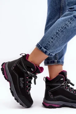 Outlet Lee Cooper Damskie Buty Trekkingowe Trapery LCJ-23-01-2020L Czarne