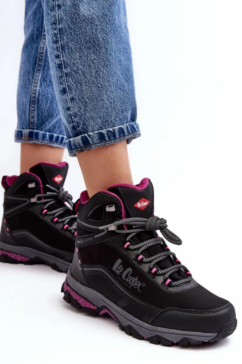 Outlet Lee Cooper Damskie Buty Trekkingowe Trapery LCJ-23-01-2020L Czarne