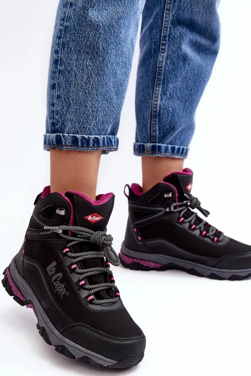 Outlet Lee Cooper Damskie Buty Trekkingowe Trapery LCJ-23-01-2020L Czarne