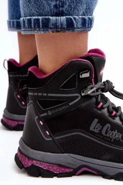 Outlet Lee Cooper Damskie Buty Trekkingowe Trapery LCJ-23-01-2020L Czarne