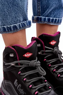 Outlet Lee Cooper Damskie Buty Trekkingowe Trapery LCJ-23-01-2020L Czarne
