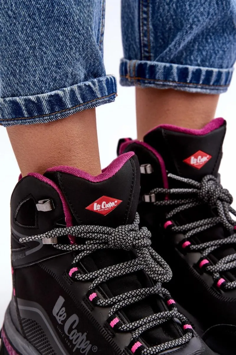 Outlet Lee Cooper Damskie Buty Trekkingowe Trapery LCJ-23-01-2020L Czarne