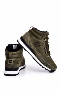 Sale Big Star Shoes Damskie Buty Trekkingowe Big Star Khaki GG274617