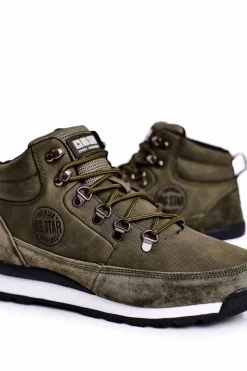 Sale Big Star Shoes Damskie Buty Trekkingowe Big Star Khaki GG274617