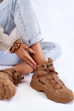Online Damskie Buty Trekkingowe Trapery LCJ-22-31-1442 Brązowe Damskie Trekkingowe Damskie|Damskie Trapery