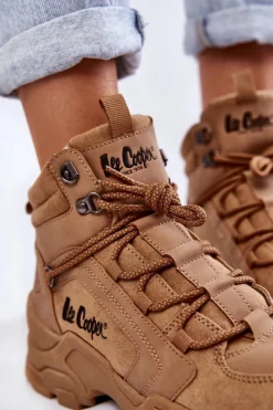 Online Damskie Buty Trekkingowe Trapery LCJ-22-31-1442 Brązowe Damskie Trekkingowe Damskie|Damskie Trapery
