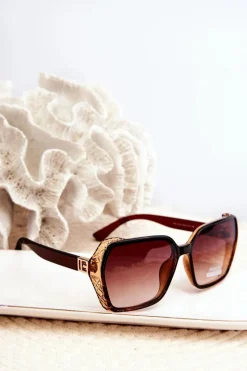 Discount Boto Damskie Cieniowane Okulary Przeciwsłoneczne UV400 Brązowe