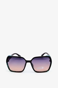 Sale Damskie Cieniowane Okulary Przeciwsłoneczne UV400 Czarno-Niebieskie Okulary