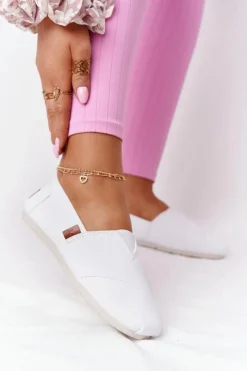 New Evento Damskie Espadryle Białe After Hours