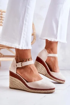 Sandały Na Koturnie|Czarne Espadryle><noscript><img width=