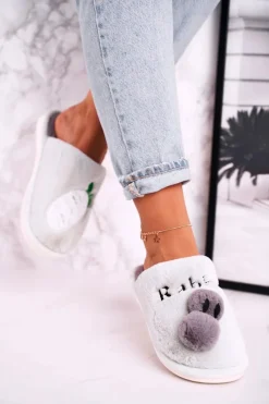 Damskie Futrzane Papcie z Królikiem I Marchewką Zielone Follow Me Damskie Kapcie Klasyczne