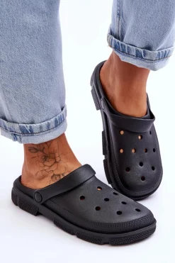 Best Boto Damskie Gumowe Kroksy Czarne Rabios Czarny