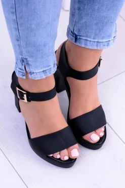 Sale Boto Damskie Gumowe Sandały Na Słupku Meliski Viene