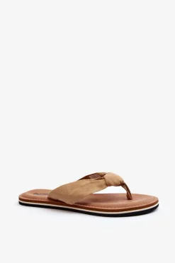 Klapki Damskie Big Star|Klapki Damskie Japonki>Big Star Shoes Damskie Japonki Big Star LL274623 Beżowe Beżowy