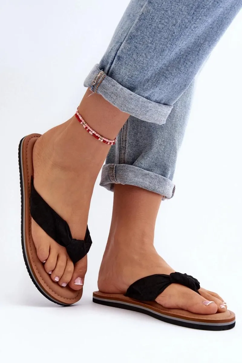 Klapki Damskie Big Star|Klapki Damskie Japonki>Big Star Shoes Damskie Japonki Big Star LL274625 Czarne