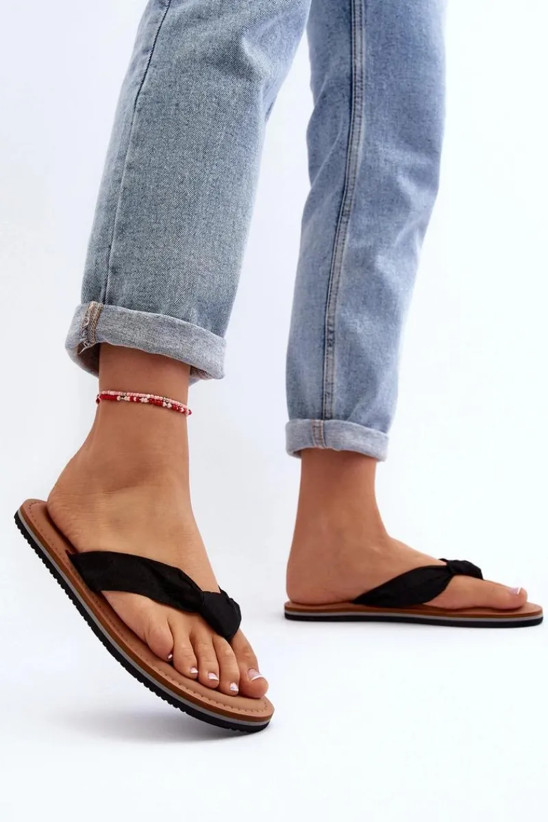 Klapki Damskie Big Star|Klapki Damskie Japonki>Big Star Shoes Damskie Japonki Big Star LL274625 Czarne