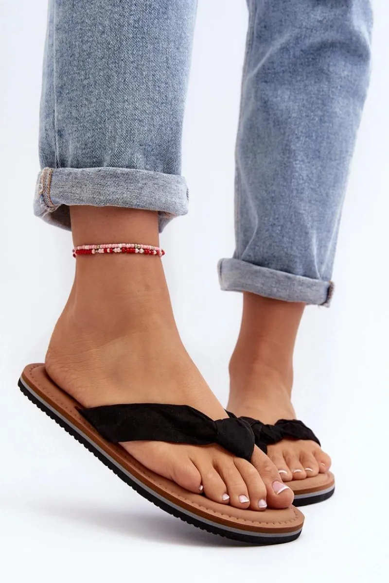 Klapki Damskie Big Star|Klapki Damskie Japonki>Big Star Shoes Damskie Japonki Big Star LL274625 Czarne