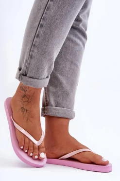 Discount Damskie Japonki Klapki SS23FFLIF064-56S Różowe Damskie Klapki Damskie Japonki|Klapki Damskie Klasyczne