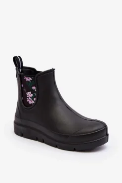 New Damskie Kalosze Stella 773 Lemigo Czarne Damskie Kalosze Damskie|Botki Płaskie