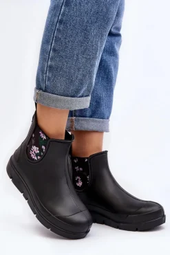 New Damskie Kalosze Stella 773 Lemigo Czarne Damskie Kalosze Damskie|Botki Płaskie