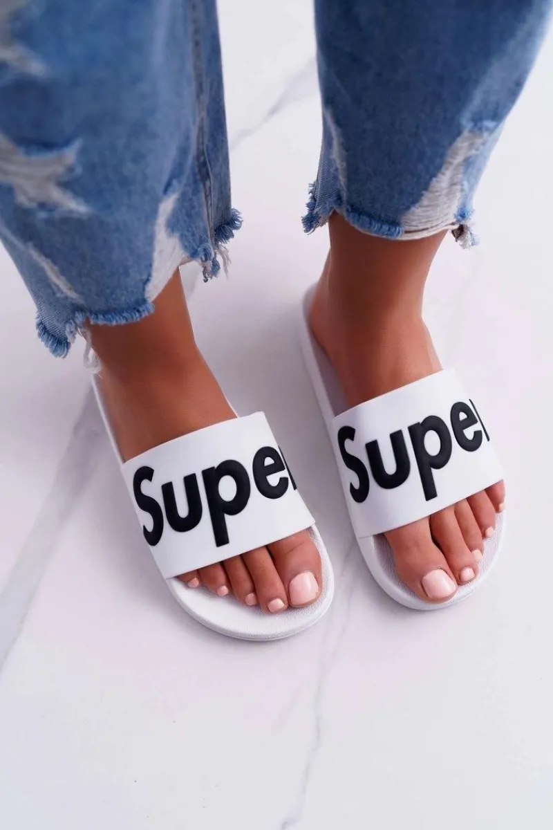 Online Damskie Klapki Białe Super Losaria Damskie Klapki Sportowe|Klapki Damskie Klasyczne