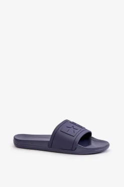 Outlet Damskie Klapki Big Star DD274A269 Granatowe Damskie Klapki Damskie Klasyczne|Klapki Damskie Big Star