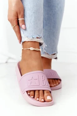 Best Damskie Klapki Big Star HH274A041 Pudrowy Róż Damskie Klapki Damskie Big Star|Klapki Damskie Klasyczne